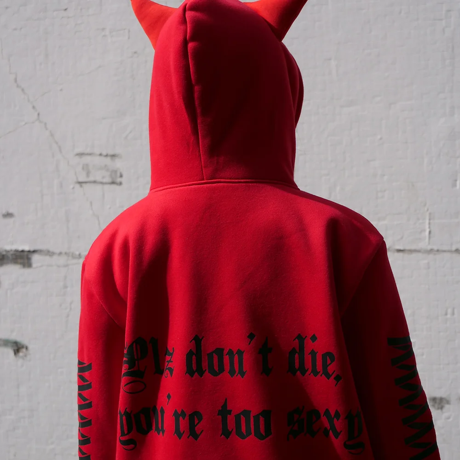 Devil Ex-Boyfriend Hoodie - Red & Black