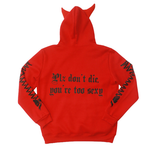 Devil Ex-Boyfriend Hoodie - Red & Black