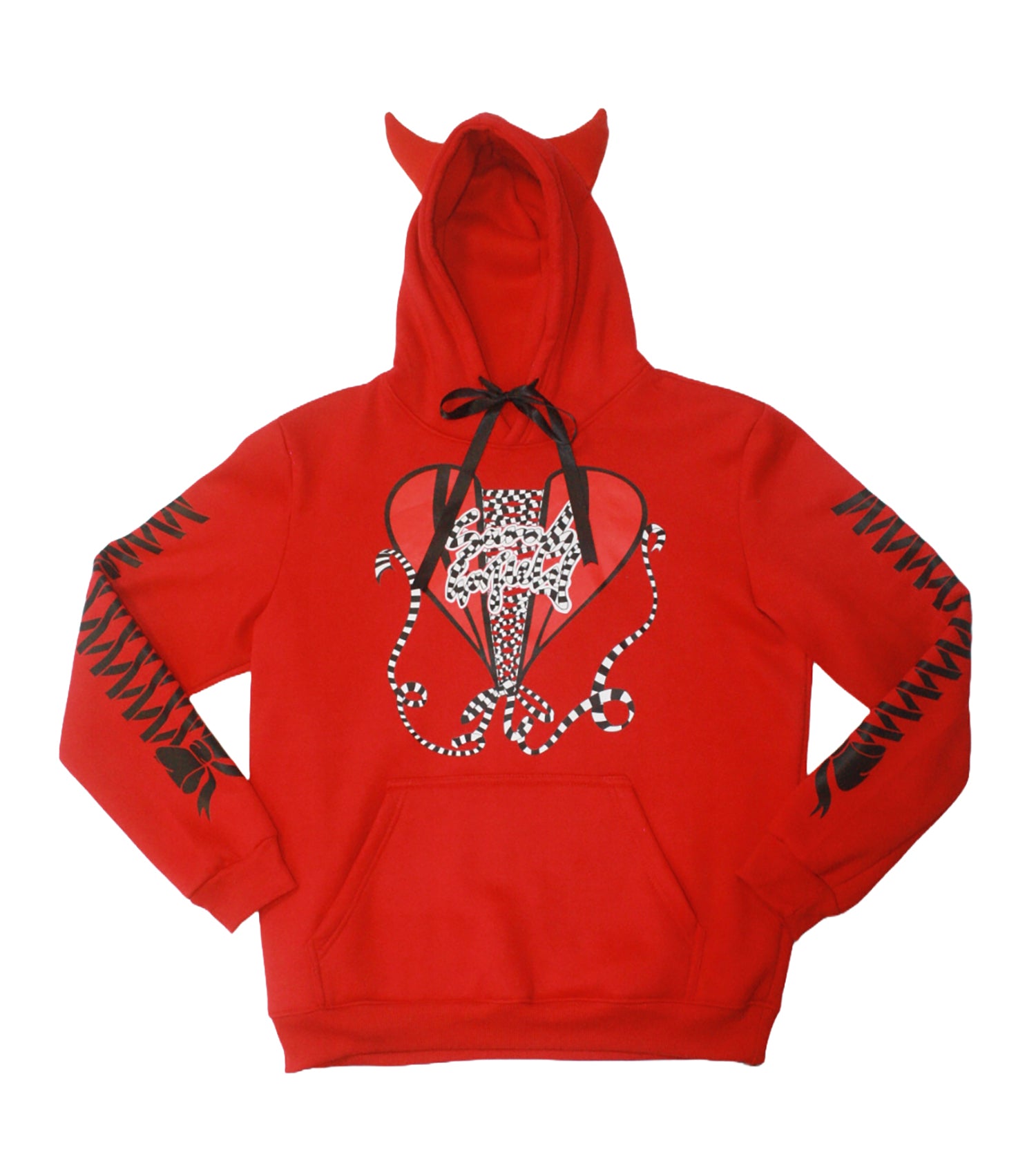 Devil Ex-Boyfriend Hoodie - Red & Black